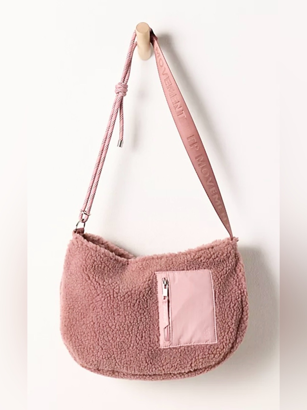 NWT FREE PEOPLE MOVEMENT SLOPES SHERPA SLING BAG GEM